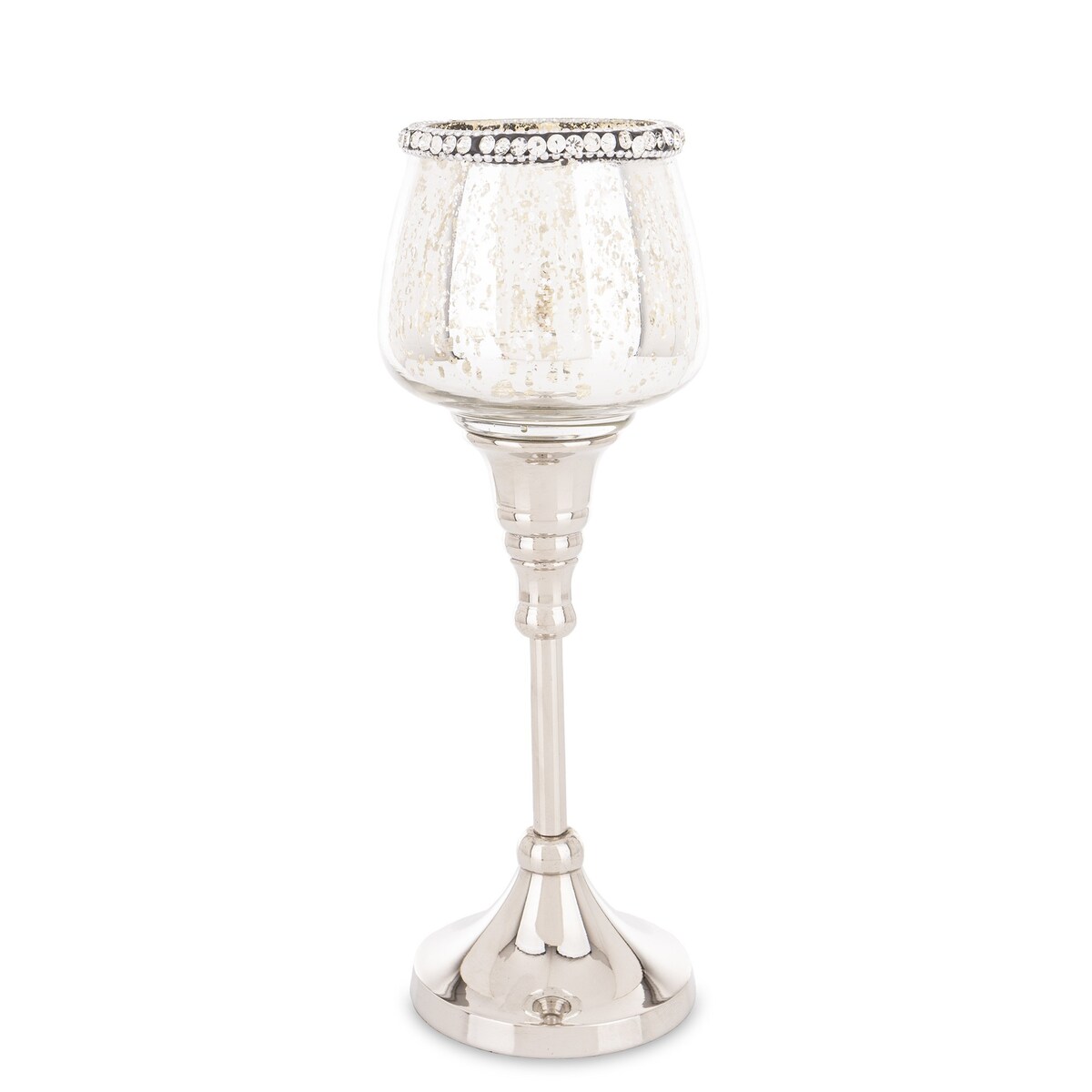 Świecznik kryształowy 24x8 cm KIELISZEK