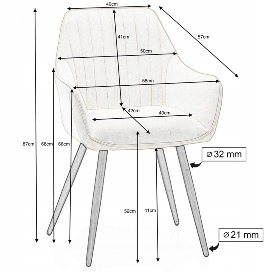 Krzesło tapicerowane pikowane welurowe do salonu jadalni nowoczesne PASSO zielone