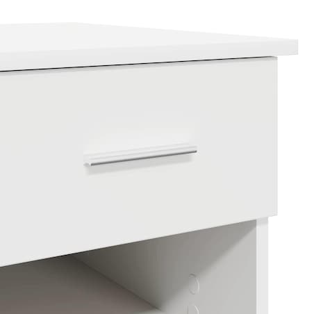 vidaXL Biurko z półką Biały 90 x 49.5 x 75 cm Materiał drewnopochodny