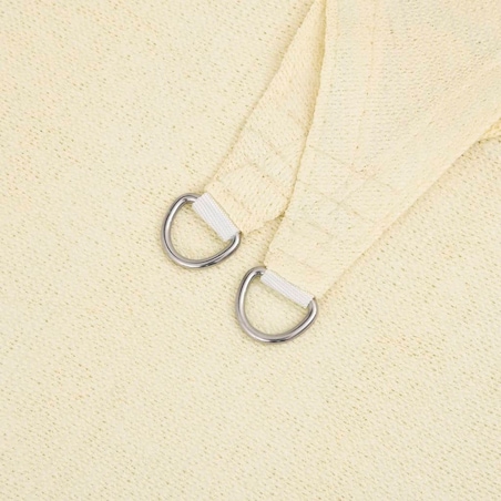 vidaXL Żagiel przeciwsłoneczny, 160 g/m², kremowy, 6x7 m, HDPE