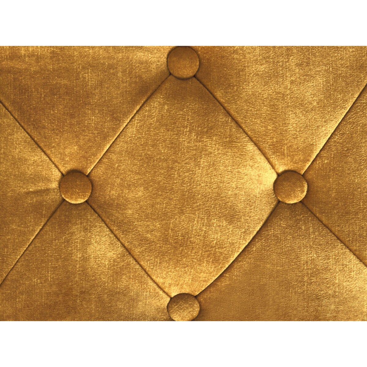 Ławka welurowa żółta ROSEVILLE