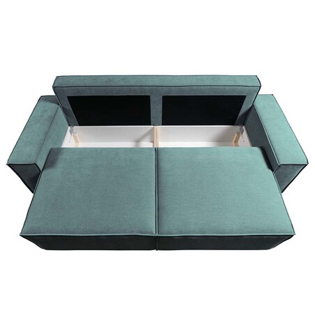 Melow 3-osobowa rozkładana sofa - morska
