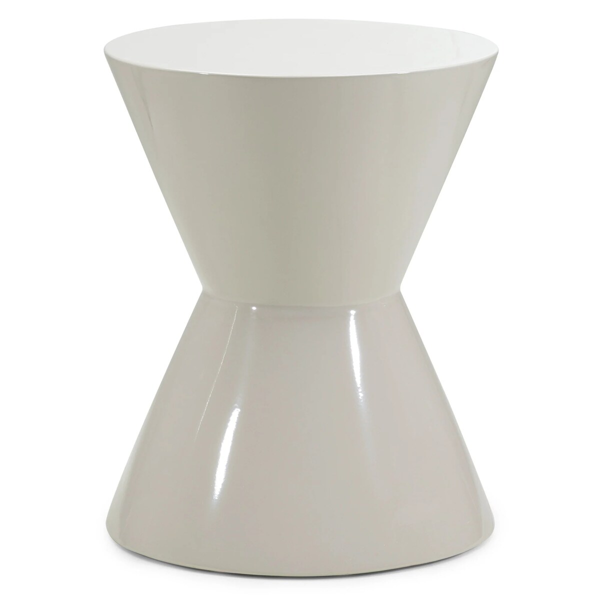 Stolik kawowy 46x36 cm SULIK szarobeżowy glossy