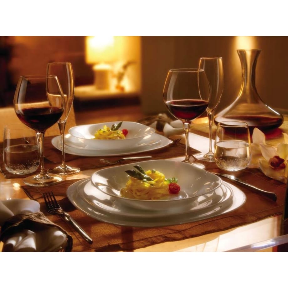 6 x TALERZE PŁYTKIE OBIADOWE DUŻE drugie danie PARMA kwadratowe BORMIOLI