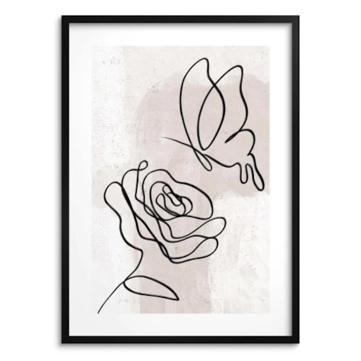 Nowoczesny Plakat Obraz ścienny na ścianę Kwiat Róża do salonu sypialni