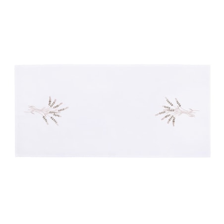 Konsimo CLIMAS Bieżnik plamoodporny, biały/kremowy