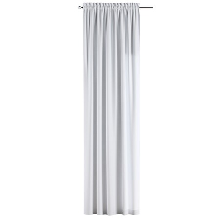 Zasłona na kanale z grzywką 1 szt. 130x245 biały z połyskiem
