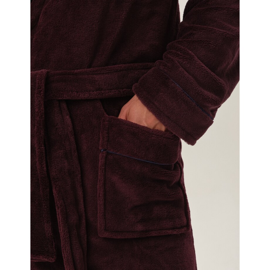 Szlafrok Hustle 41935-93X Bordowy Bordowy, XXL