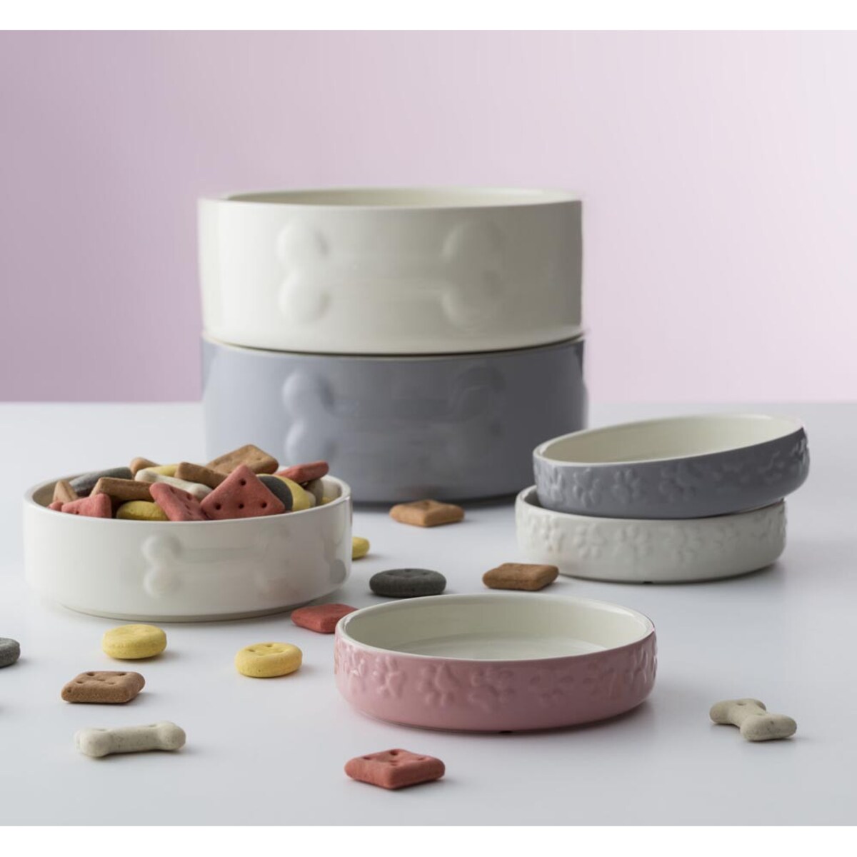 Miseczka dla kota szara PetWare, 13 x 3.2 cm, Mason Cash