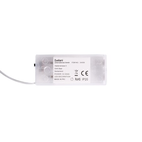 Zestaw 3 dekoracji wiszących LED KEITELE Wianek 25/30/35 cm Biały