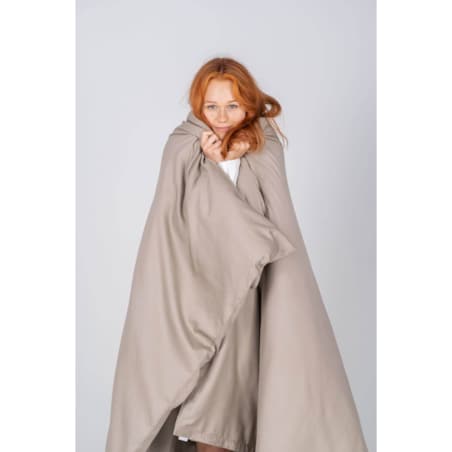 Pościel satynowa taupe 140/200 + 70/80 cm