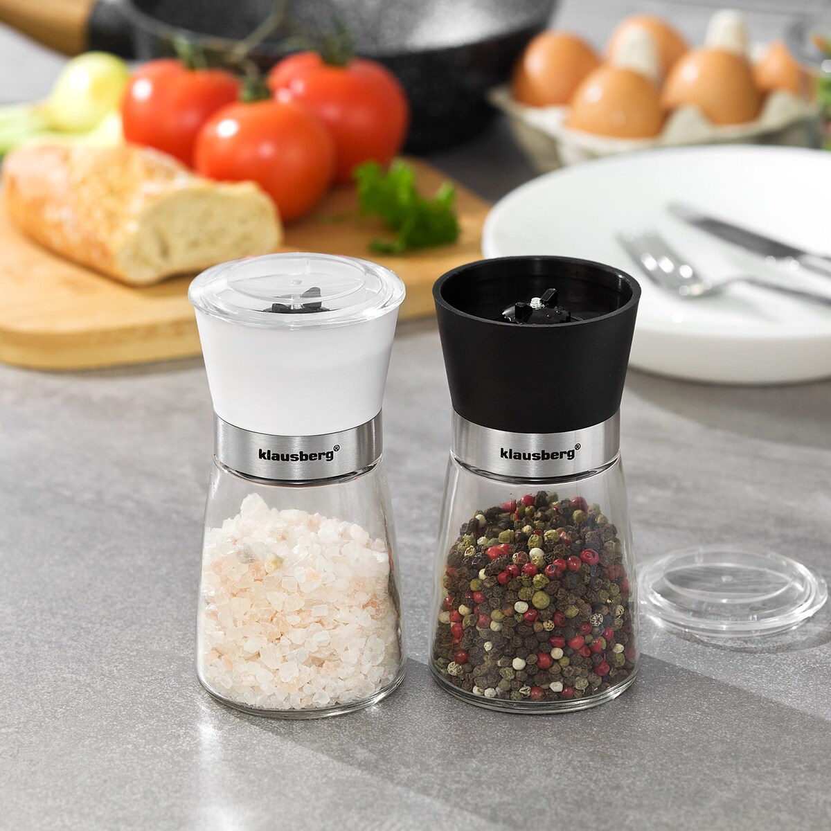 Zestaw 2 młynków do soli i pieprzu KLAUSBERG