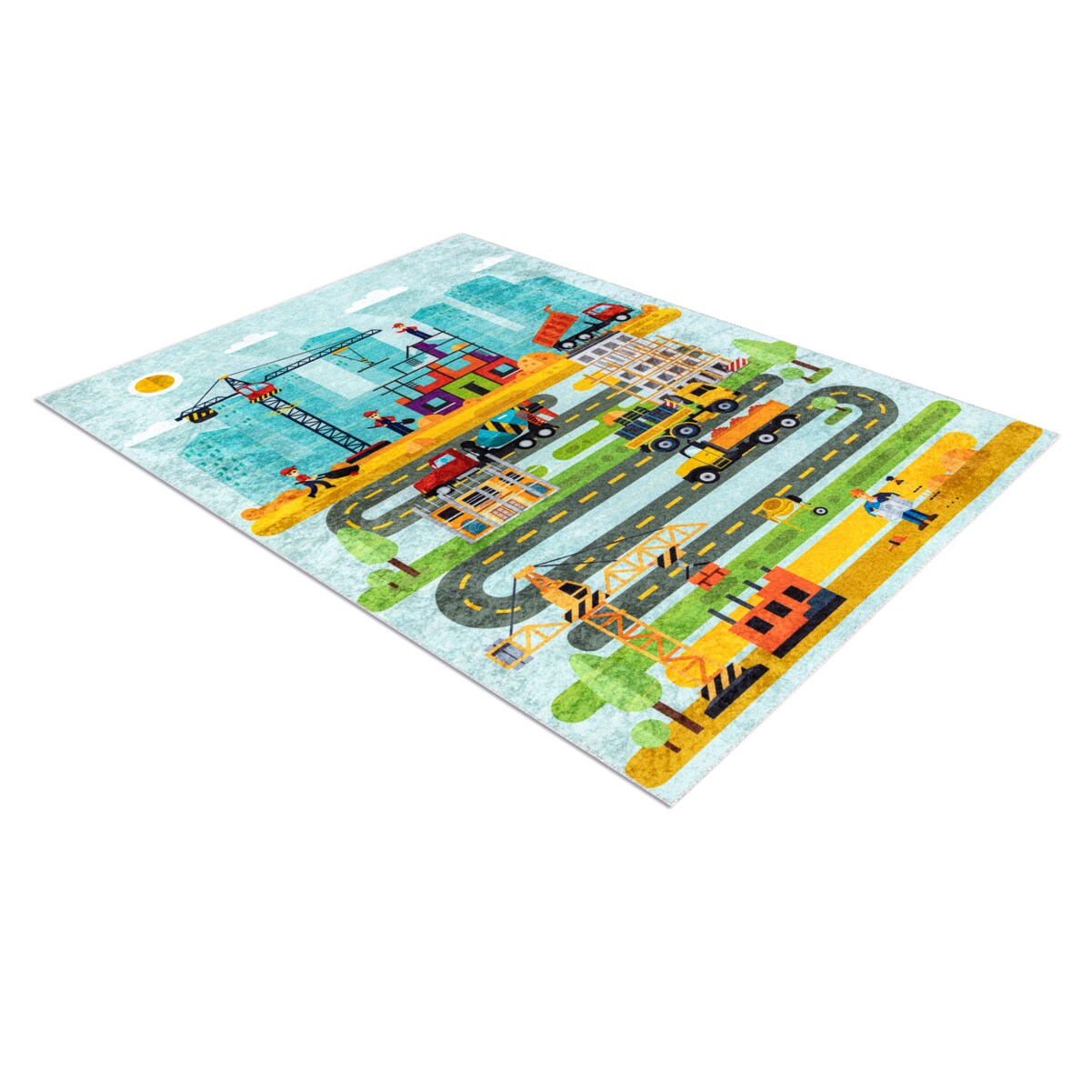 Dywan do prania JUNIOR 52105.801 Plac budowy, 120x170 cm