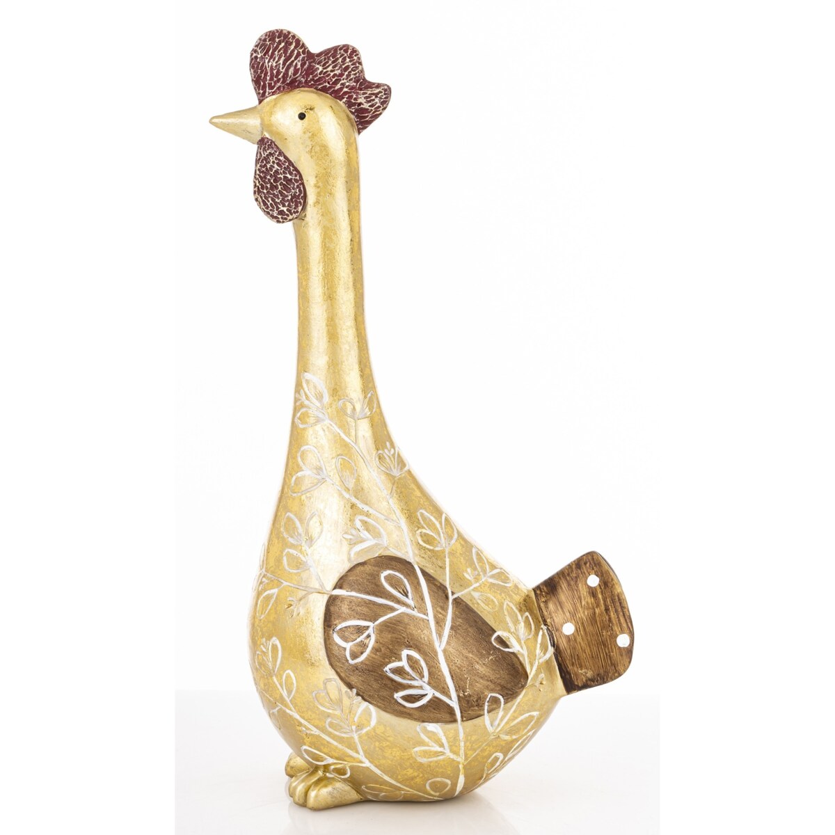 Dekoracja - kura 29x11x15 cm KURKA-3 Złotopiórka medium