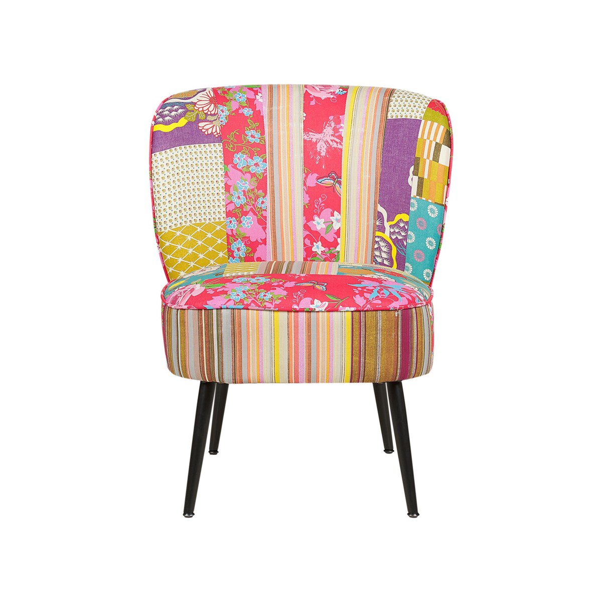 Fotel patchwork wielokolorowy VOSS