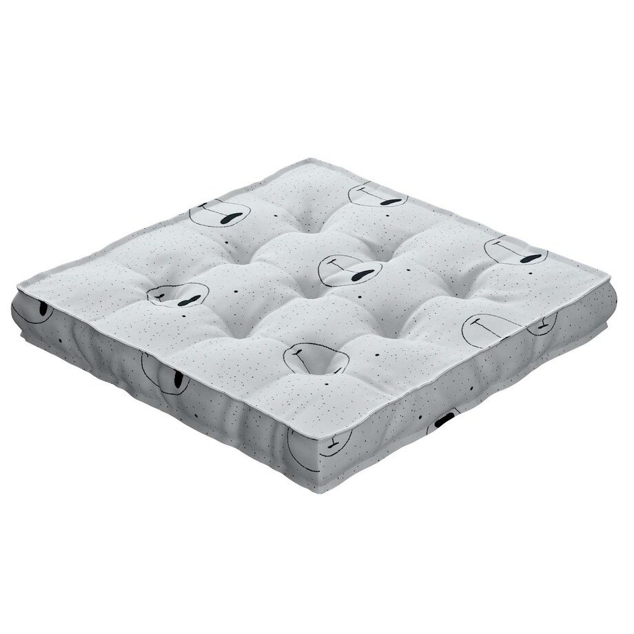 Siedzisko Tomi, ecru-czarny, 40 x 40 x 6 cm, Magic Collection