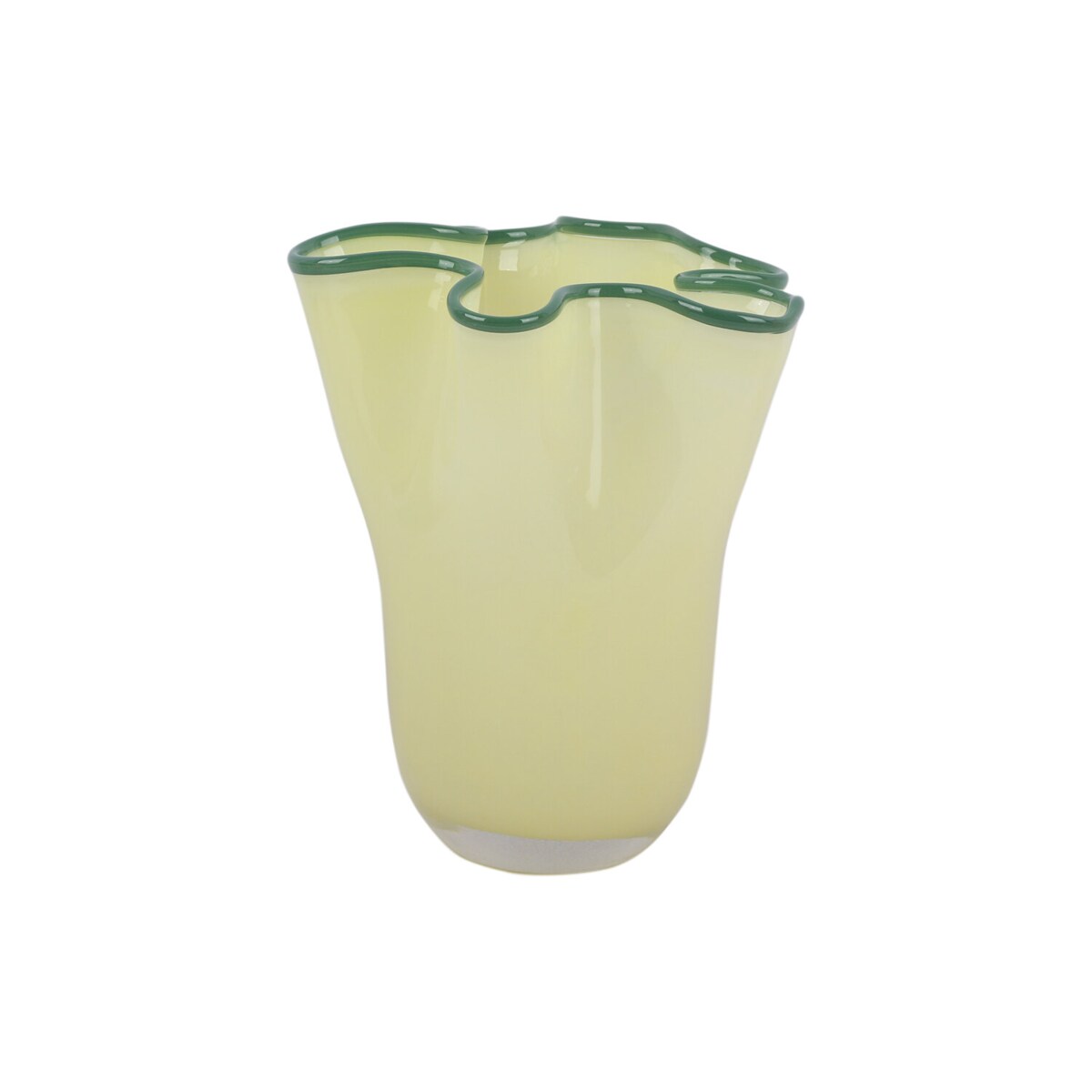 Wazon szklany RUFFLES, 22 cm