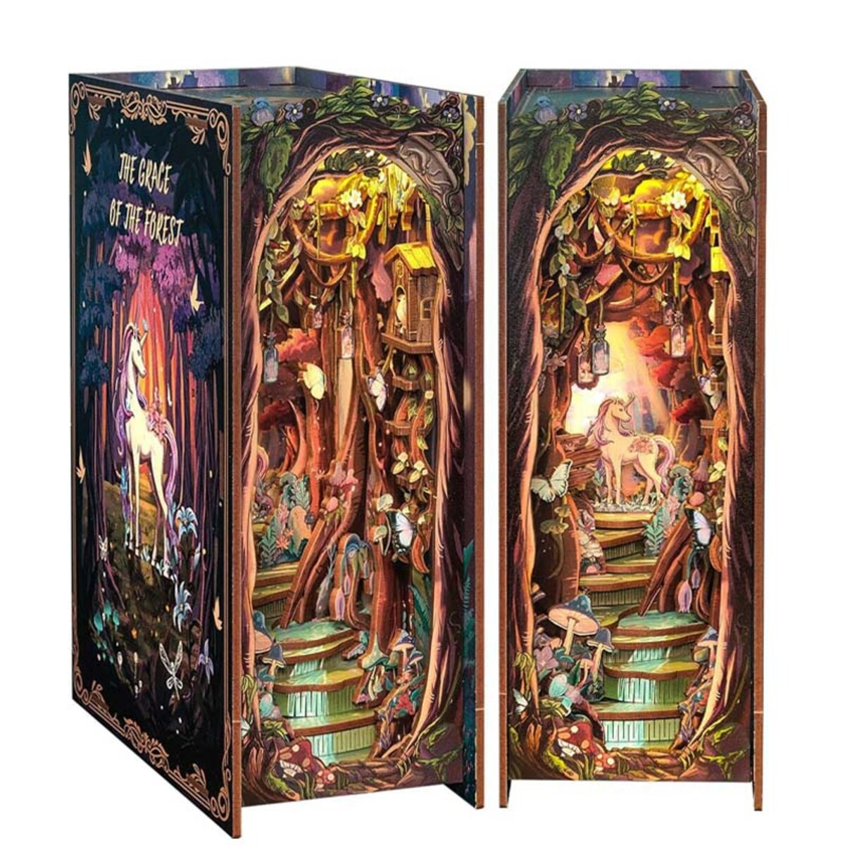 Miniaturowy domek Book Nook - Leśny świat baśni - CuteBee