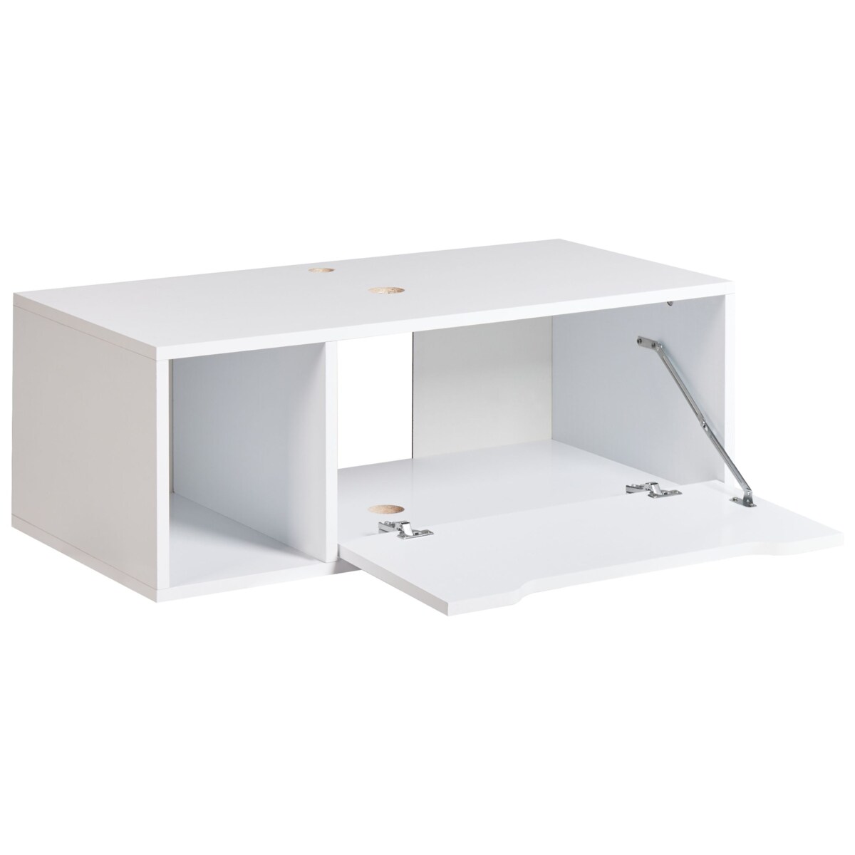 Wisząca szafka pod umywalkę CASCAVEL 80 cm Biały