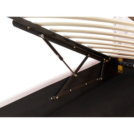 Łóżko welurowe z pojemnikiem 90 x 200 cm różowe METZ