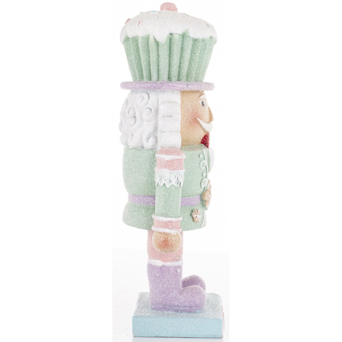 Figurka - Dziadek do orzechów 23x10x7 cm MUFINKOWY