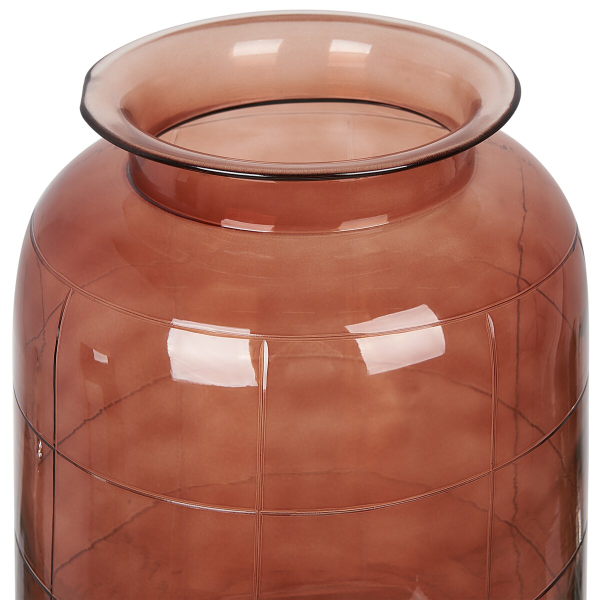 Wazon na kwiaty VINDALOO Szkło 35 cm Złoty brąz