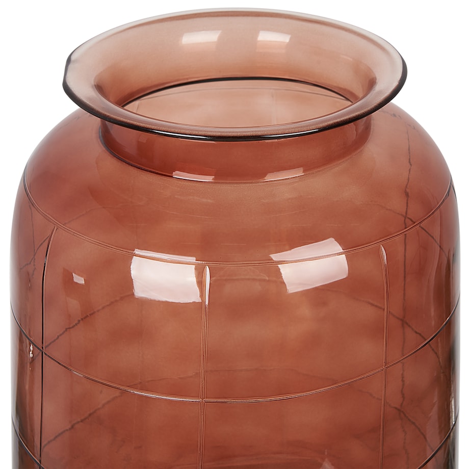 Wazon na kwiaty VINDALOO Szkło 35 cm Złoty brąz