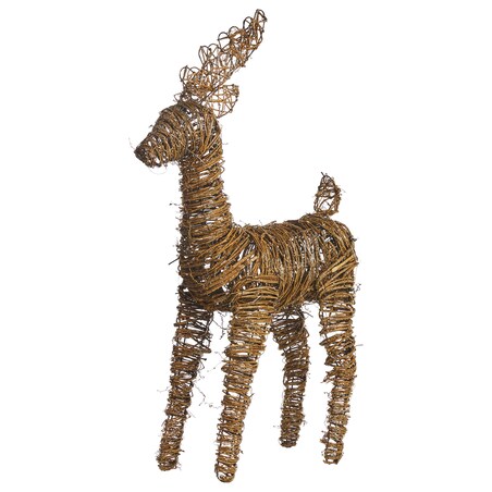 Dekoracja świąteczna LED GRINDAVIK Renifer 97 cm Naturalny