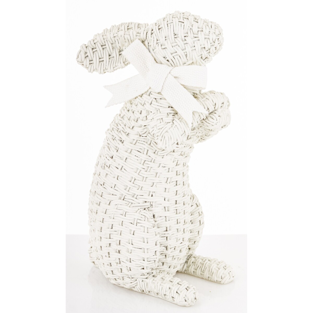 Dekoracja - figurka królika 27x11x16 cm AFICO biały