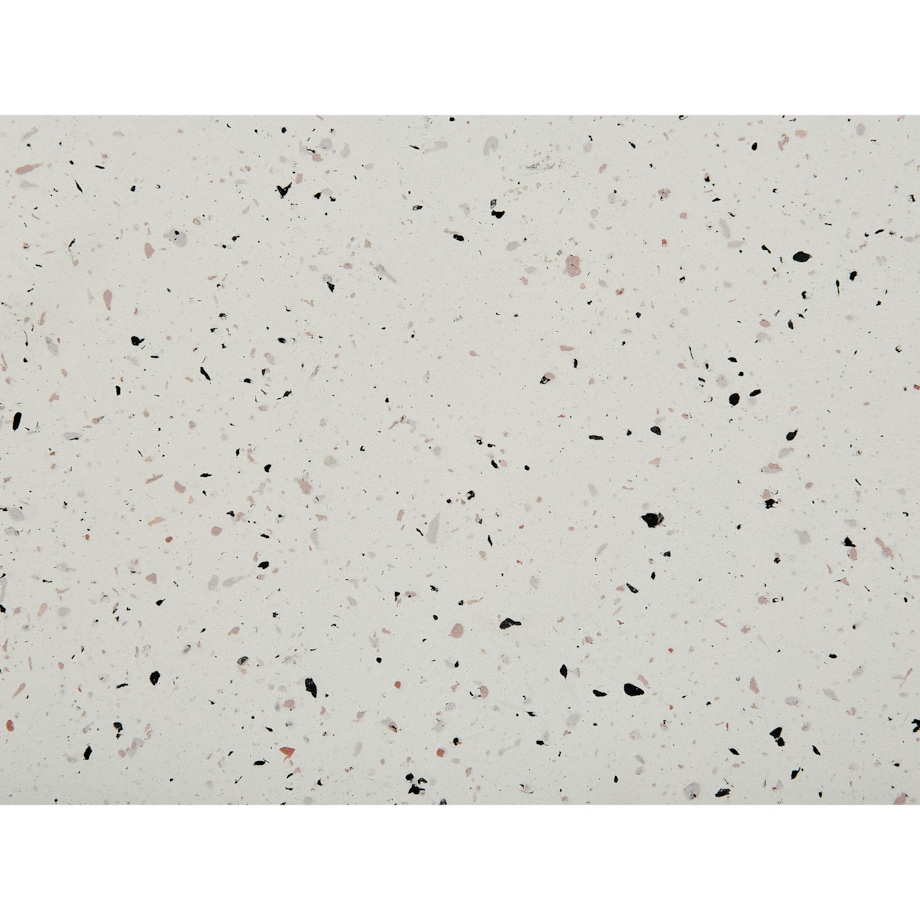 Stolik pomocniczy biały z efektem lastryko EDOLO