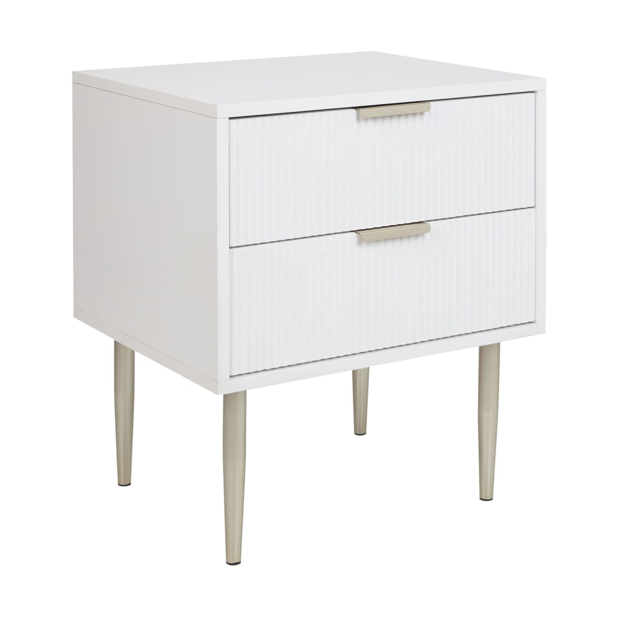 Szafka nocna 2 szuflady SOHO Biały