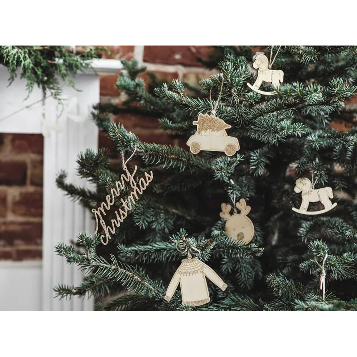 Zawieszki dekoracyjne Święta, mix