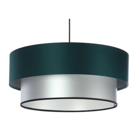 Lampa wisząca DOUBLE GREEN 40 zielona/srebrna