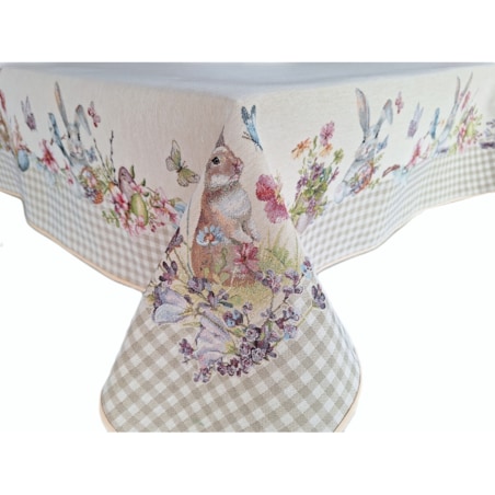 Obrus Wielkanocny 140X240 Cm Na Stół Ozdobny Dekoracyjny Zajączki