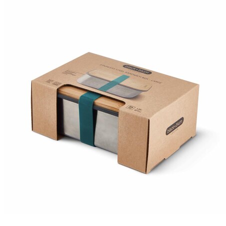 Lunch box L morski Box Appetit, 19 x 13.5 x 7.5 cm, Black+Blum