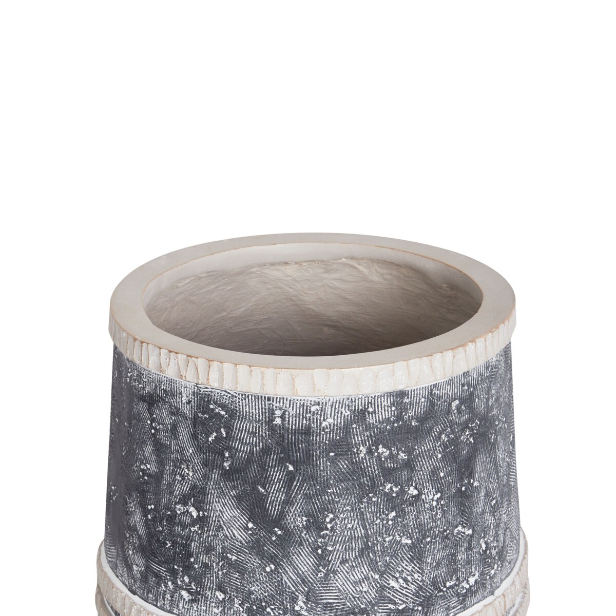 Doniczka na stojaku 27 x 27 x 57 cm szaro-beżowa ARISAEMA