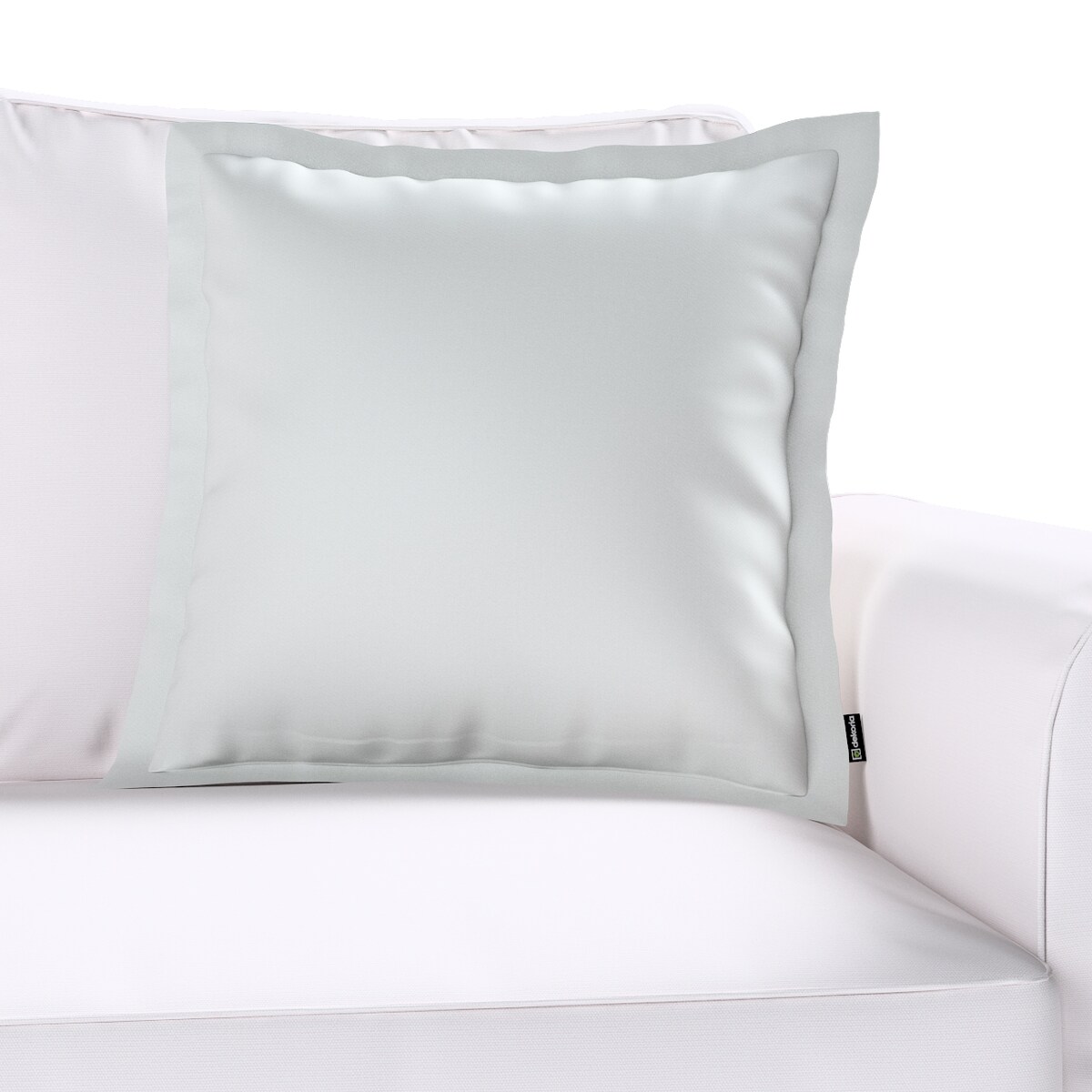 Poszewka Mona na poduszkę 45x45 gołębi srebrny z połyskiem