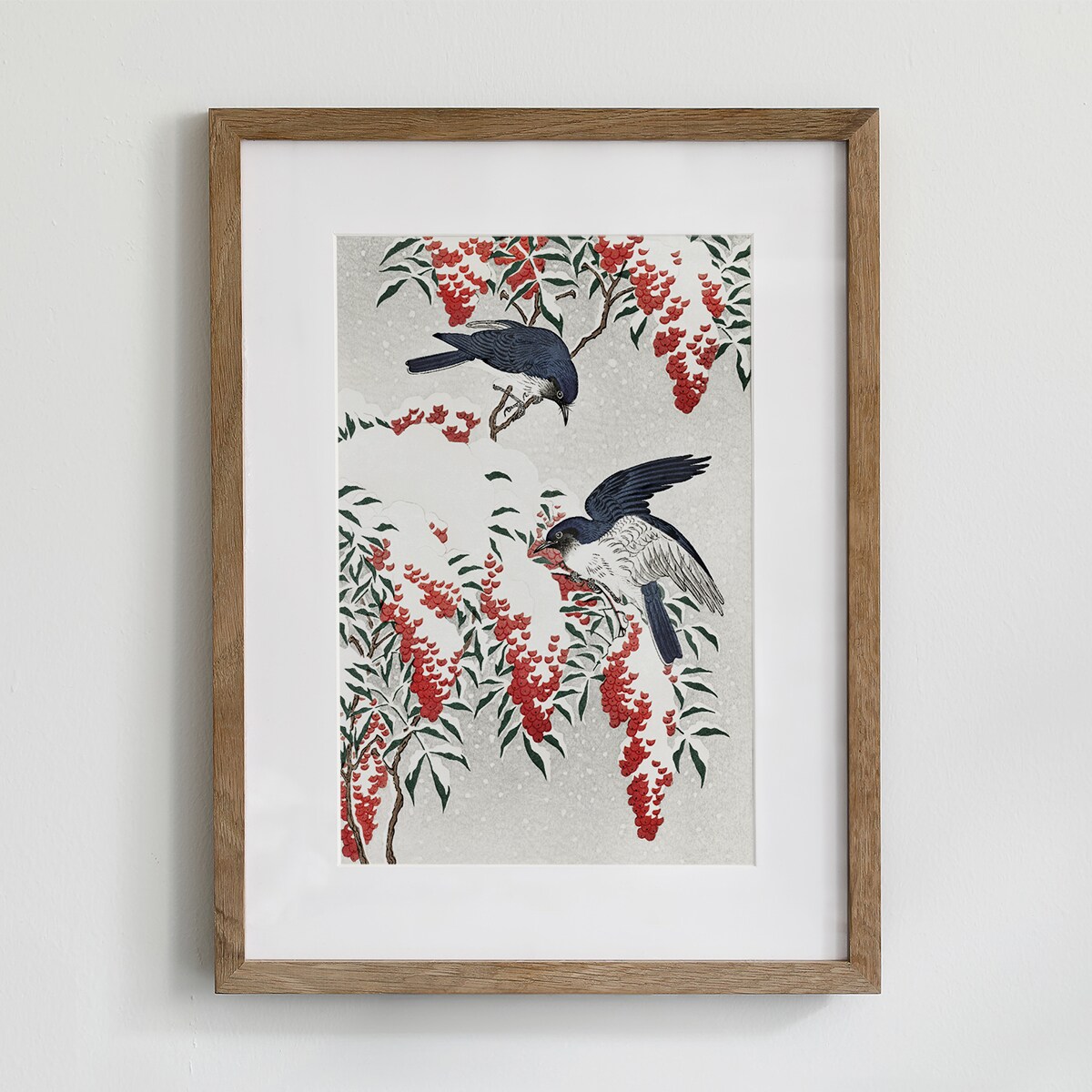 Plakat Muchołówki Zimą 21x30cm