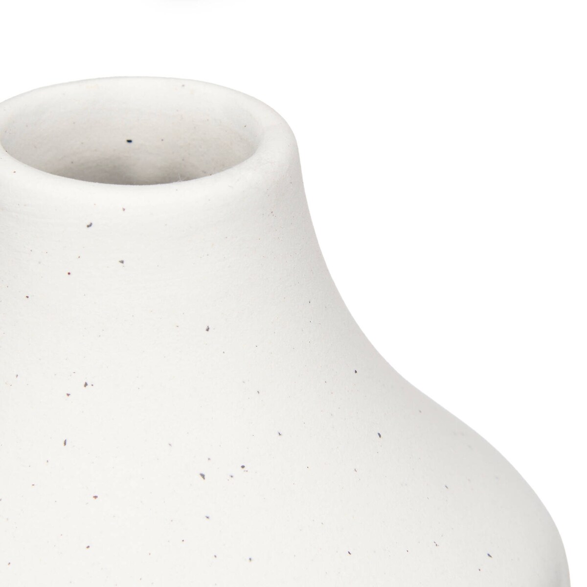 Wazon ceramiczny CIRCLE, biały, 30 cm