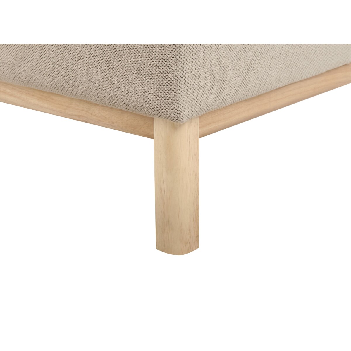 Sofa narożna lewostronna SOSJO Beżowoszary Tkanina Lewostronny