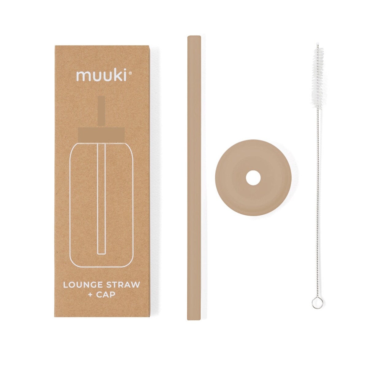 MUUKI słomka do butelki 720 ml, Milk Coffee