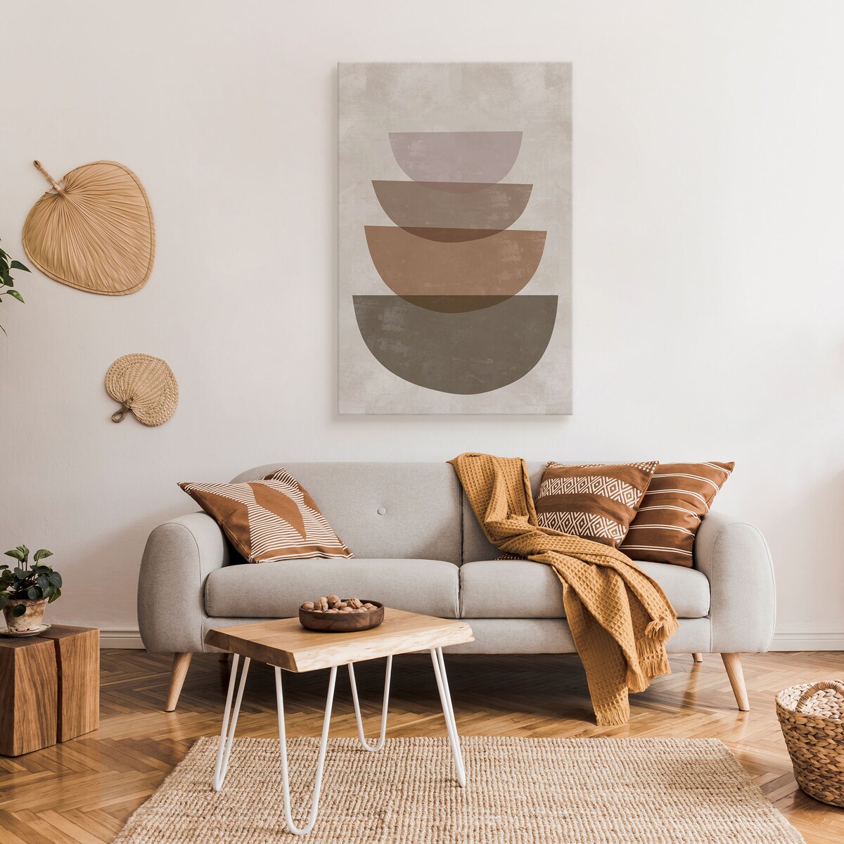 Obraz Betonowe Japońskie Misy Boho 30x40cm