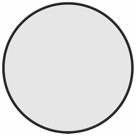 vidaXL Lustro ścienne, czarne, Ø 40 cm, okrągłe