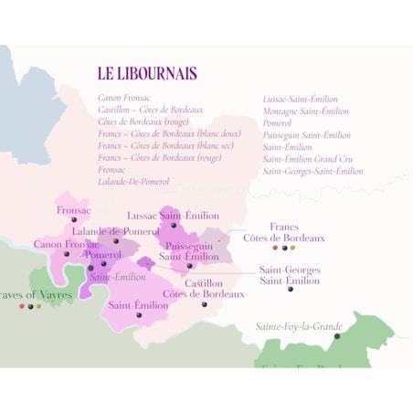 plakat BORDEAUX FRANCJA region winiarski 40x50cm