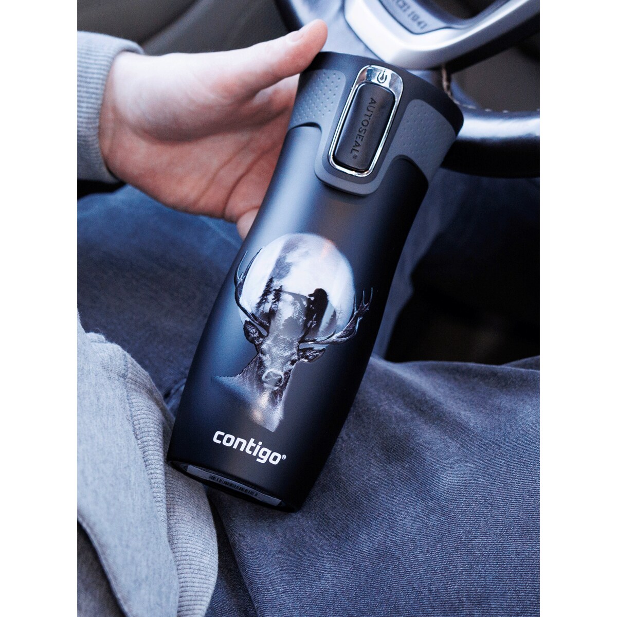 Kubek termiczny Contigo West Loop 2.0 470 ml - Dear Hunter - czarny