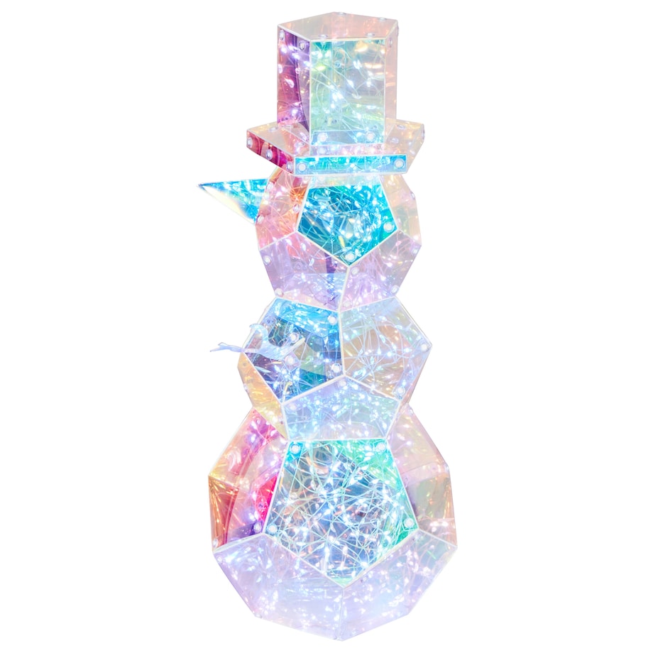 Dekoracja świąteczna LED ARCTICA 43 cm Bałwan Kolorowy