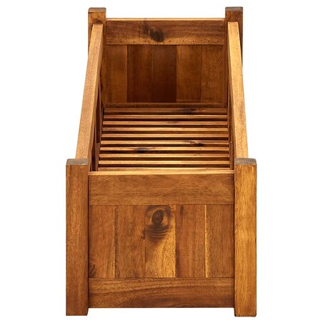 vidaXL Podwyższona donica ogrodowa, drewno akacjowe, 100x30x25 cm