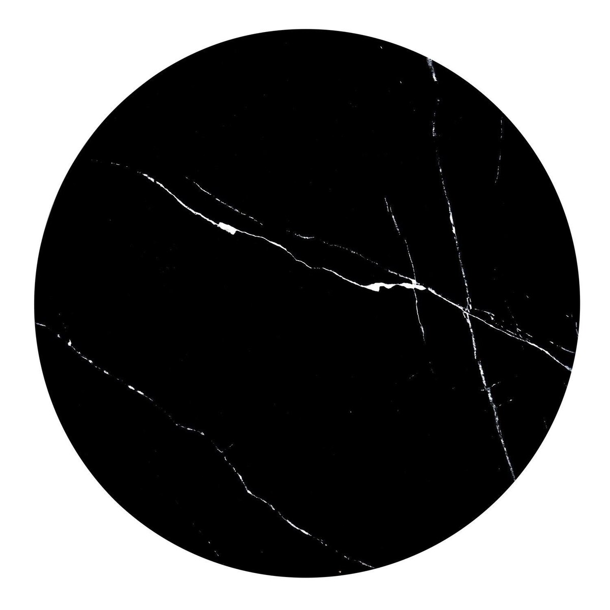 STOLIK KAWOWY Aventure CERAMICZNY BLAT 50x52cm czarny marmur