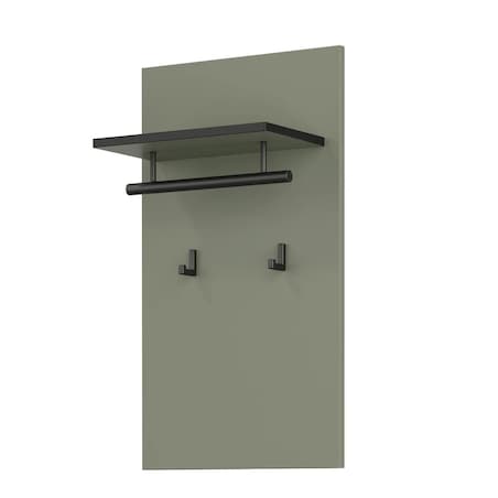 Wieszak do przedpokoju CROSS 40x70cm zielony/czarny