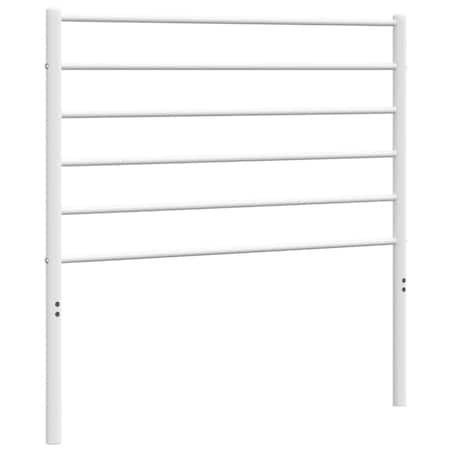 vidaXL Metalowe wezgłowie, białe, 100 cm